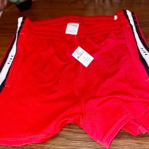 Pink (red) Track Shorts NWT